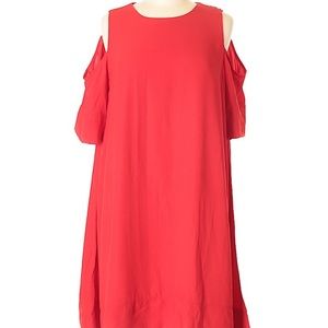 Beautiful Red Cold Shoulder Dress
